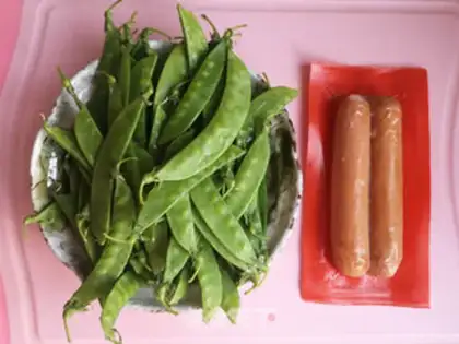 Make Beef sausage, Dutch beans step 0