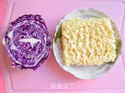 Make ♪ Purple kale noodle ♪ step 0