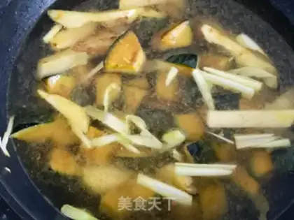 Make Sweet pumpkin noodles step 6