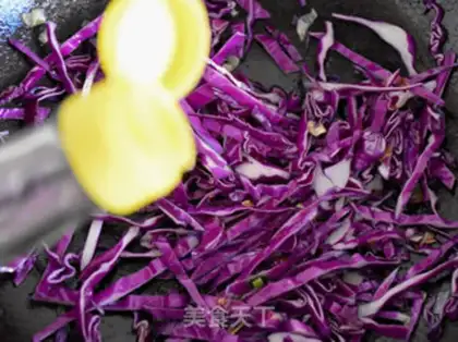 Make ♪ Purple kale noodle ♪ step 4