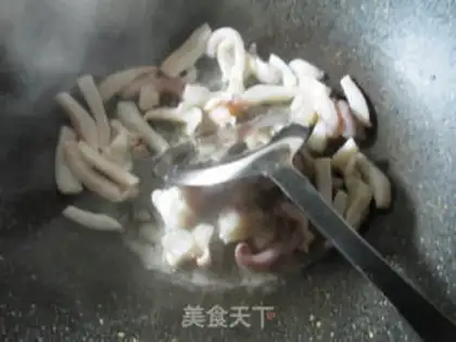 Make Peaches fried squid step 4