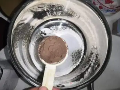 Make Milk, hot cocoa step 3