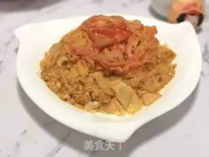 Make Pickle egg fried rice step 6