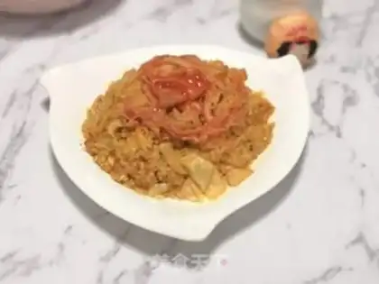 Make Pickle egg fried rice step 7