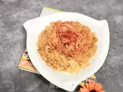 Make Pickle egg fried rice step 8