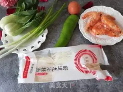 Make Shrimp noodles from the seventh year step 0