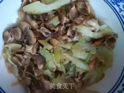 Make Straw mushrooms and scabs step 4