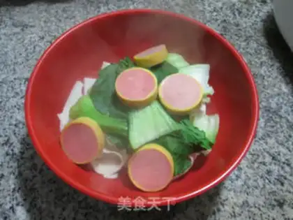Make The greasy meat sausages and the crotch noodles step 4