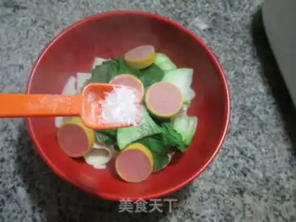 Make The greasy meat sausages and the crotch noodles step 6