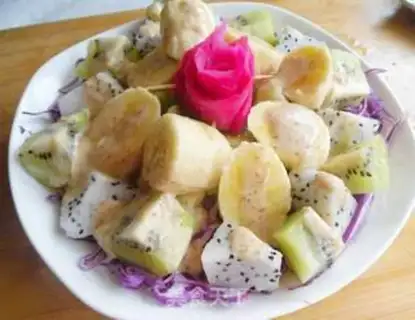 Make Pyramid blue fruit salad step 9