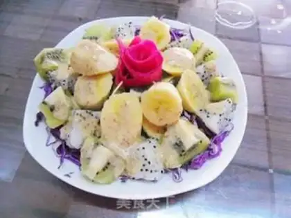 Make Pyramid blue fruit salad step 10