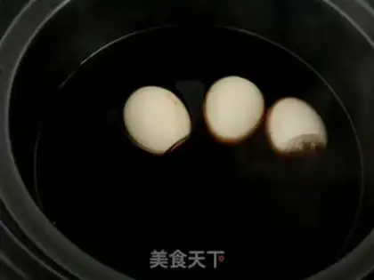Make Cinnamon-red sugar egg soup step 5