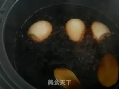 Make Cinnamon-red sugar egg soup step 6