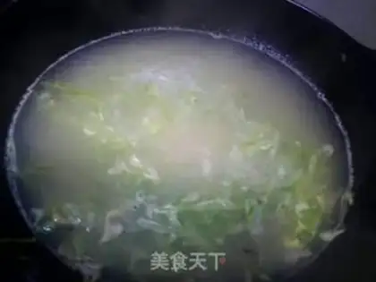 Make Carrot fan egg soup step 7