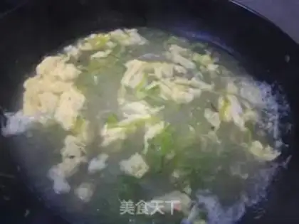 Make Carrot fan egg soup step 9