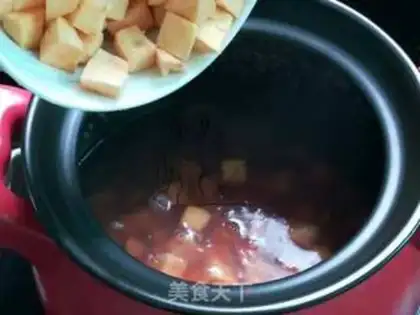 Make Milk, red beans, sweet potatoes step 5