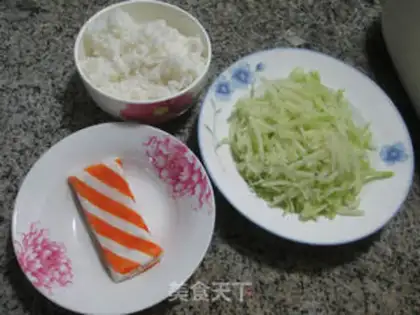 Make Snacks, radish rice step 0