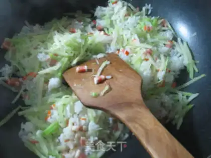Make Snacks, radish rice step 3