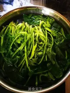 Make Old vinegar spinach step 5