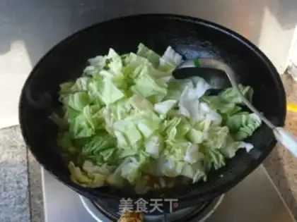Make Red curry and cabbage step 4