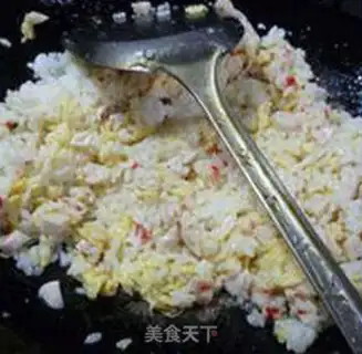 Make Egg lobster balls fried rice step 9