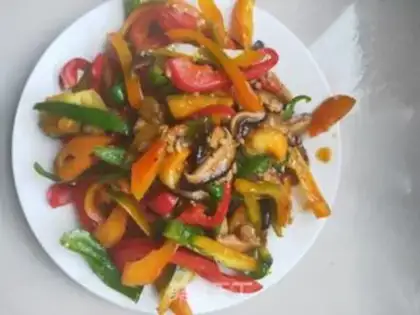 Make Paprika fried mushrooms step 4