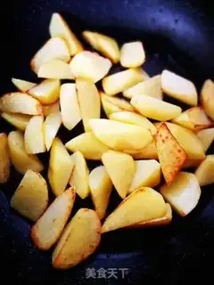 Make Chicken heart stew of potatoes step 4