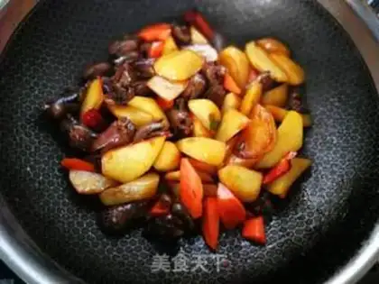 Make Chicken heart stew of potatoes step 8