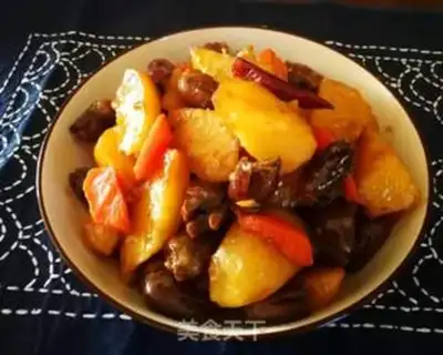 Make Chicken heart stew of potatoes step 9
