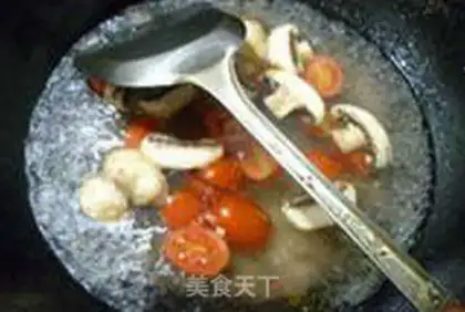 Make Holy fruit fried egg mushroom soup step 10