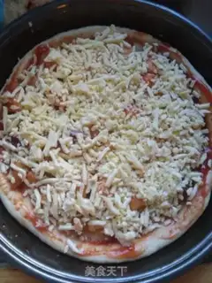 Make Chicken pizza in New Orleans step 11