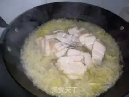 Make Five flowers, sour sauce, tofu step 14