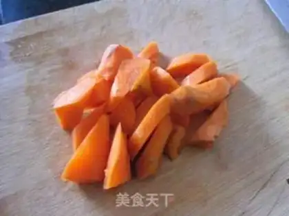 Make Carrot tofu step 1