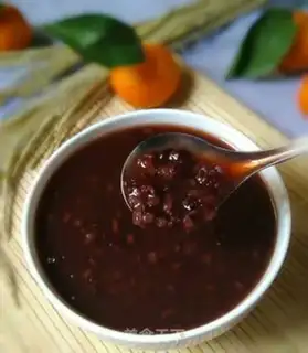 Make Black rice, sweet rice congee step 4