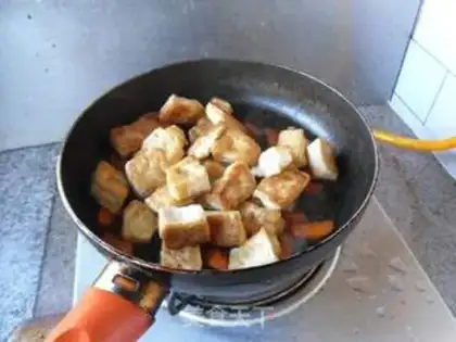 Make Carrot tofu step 7