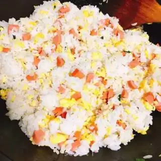 Make Ham eggs for rice step 6