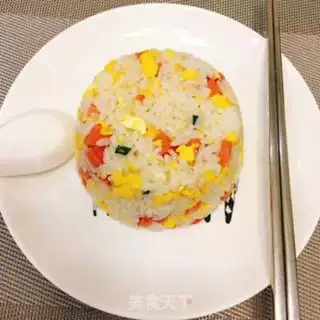 Make Ham eggs for rice step 7