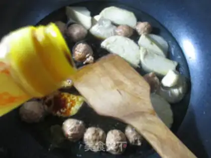 Make Chicken with meatballs step 5