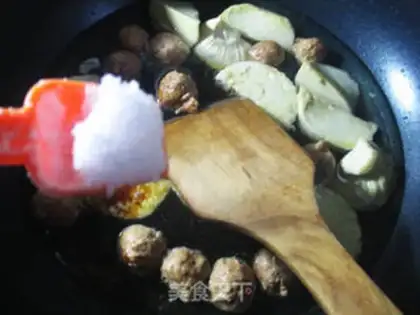 Make Chicken with meatballs step 6