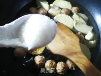 Make Chicken with meatballs step 7