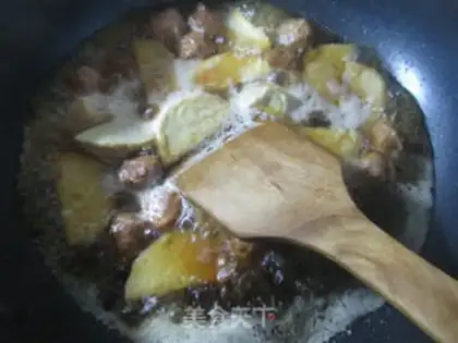 Make Chicken with meatballs step 8