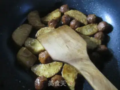 Make Chicken with meatballs step 10