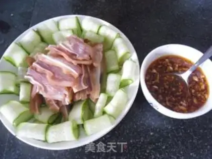 Make cucumber with pig ears step 7