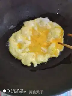 Make Pumpkin, fried eggs step 4