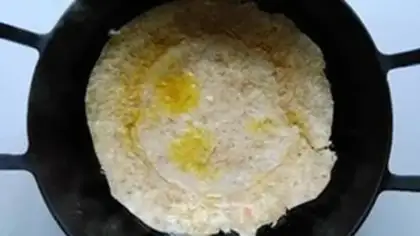 Make Shrimp sauce onion omelet step 6