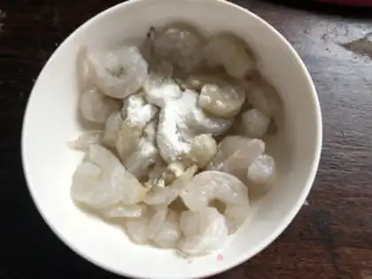 Make Mushrooms and shrimp step 2