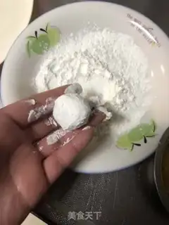 Make Salted egg yellow salad potato ball step 6