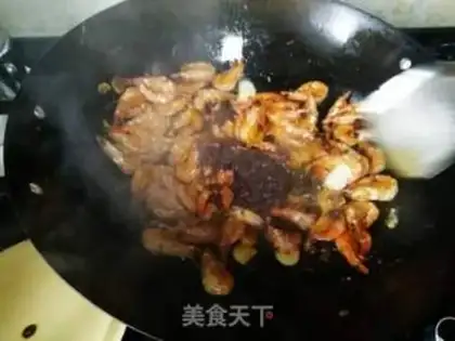 Make Spicy pan shrimp step 10