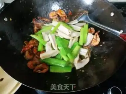 Make Spicy pan shrimp step 11