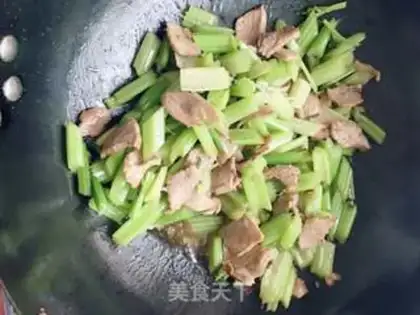 Make Celery and meat step 5